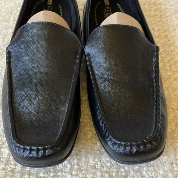 ?JF J. FERRAR MENS SIZE 10 SLIP ON BLACK DRESS SHOES main image 7